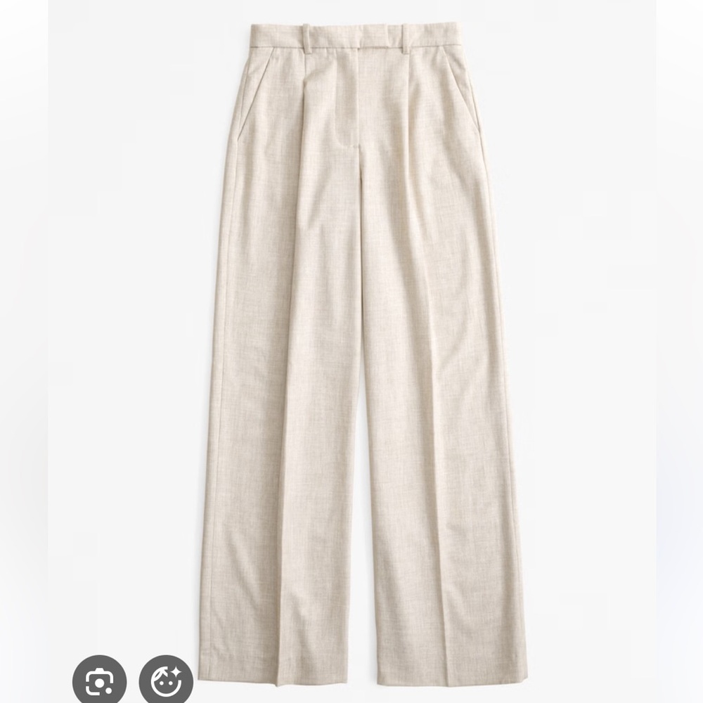 NWOT Abercrombie & Fitch Harper Tailored Linen Blend Pant SHORT
